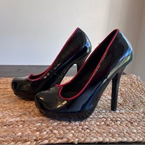 Wonderland Alice Queen Of Hearts Halloween Costume Heels Pumps Shoes Size 7